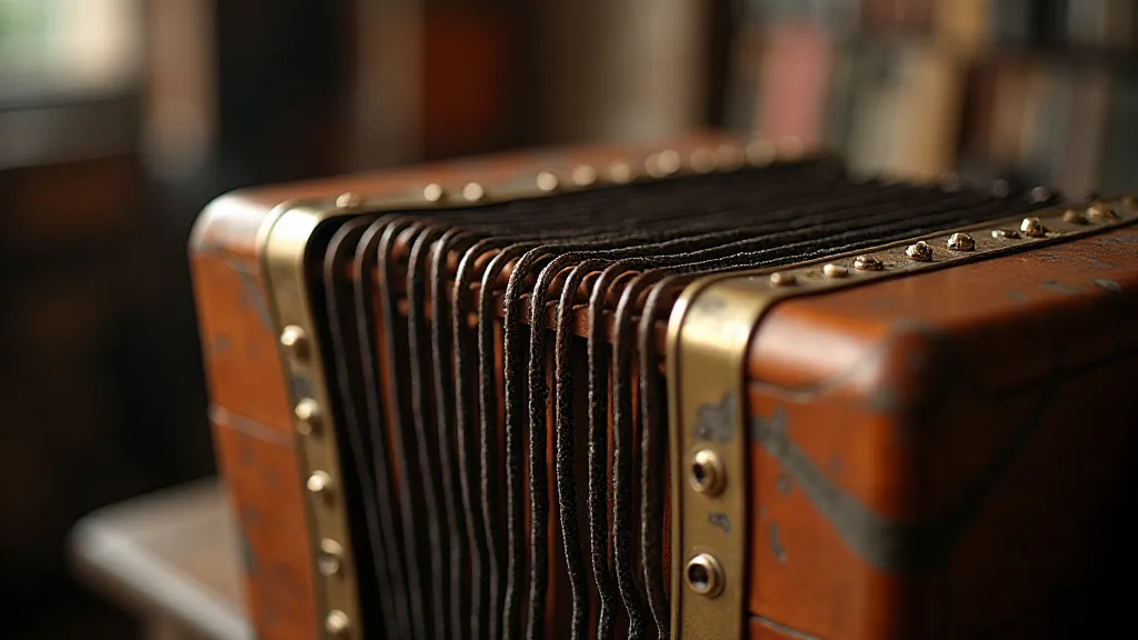 Antique accordion detail