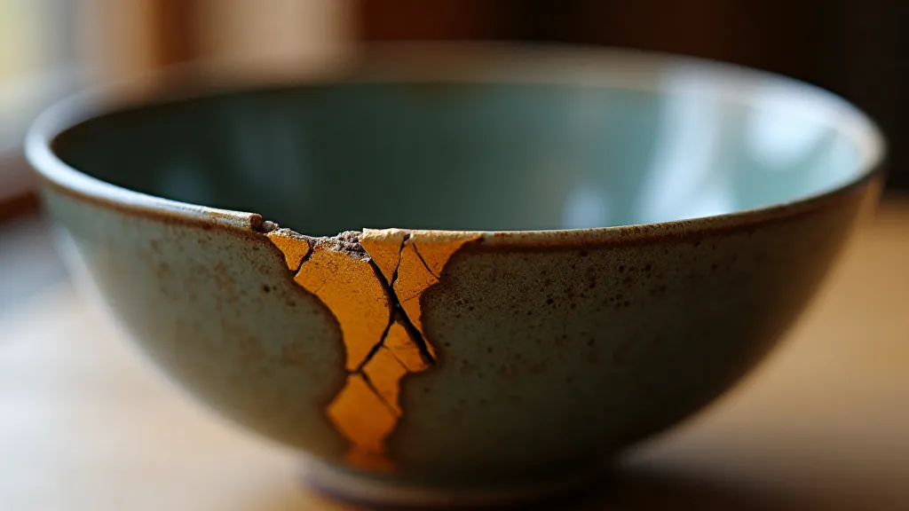 Kintsugi repaired bowl